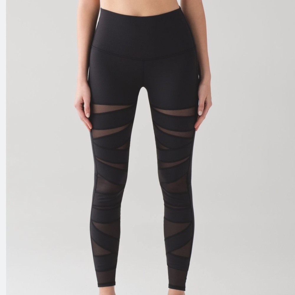 lululemon athletica Wunder Under Legging Hi Rise Tech Mesh